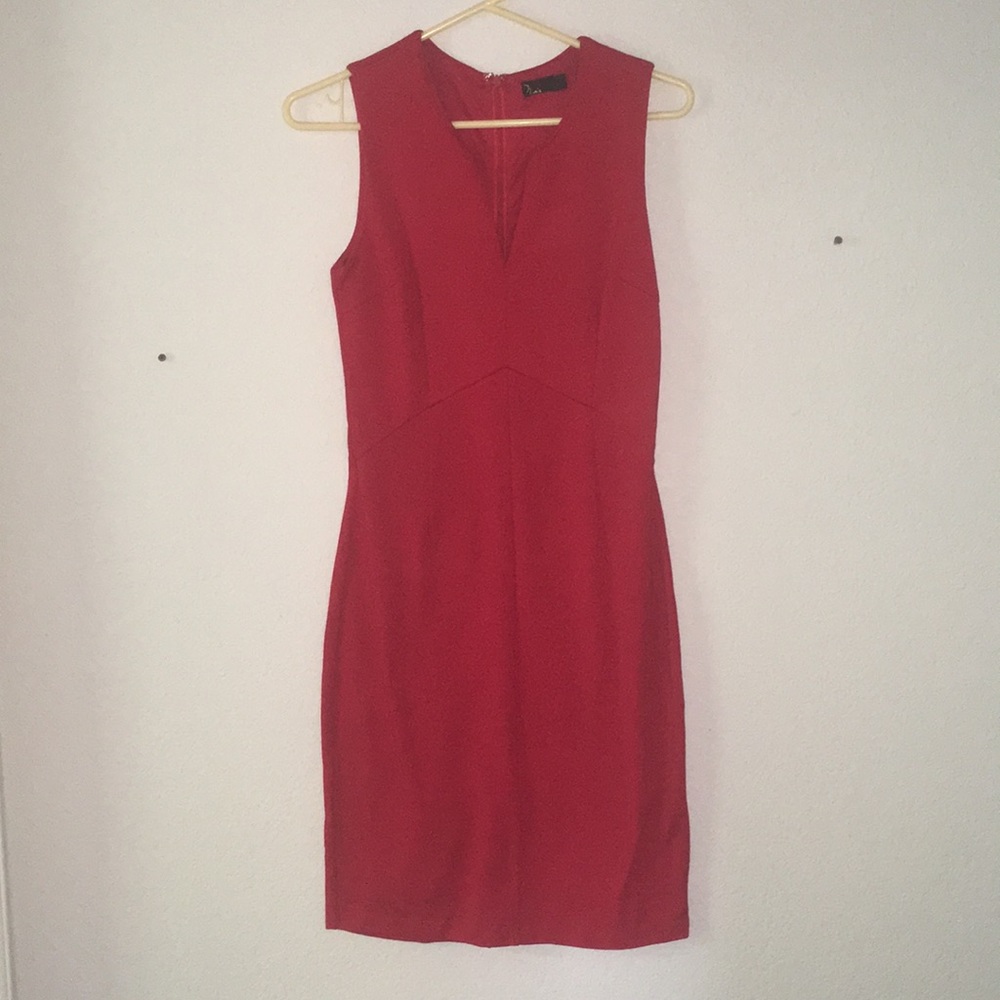 Noir Red Sheath Dress